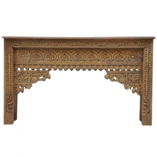 Antique Hand Carved Hall Table – handcrafted solid wood furniture