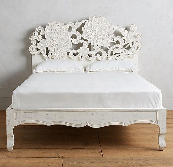 Mango Wood Handcrafted Lotus Bed