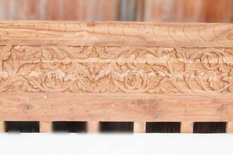 Dalia Hand Carved Indian Solid Wooden Daybed by Furniture Home LLC – handcrafted solid wood furniture made in India