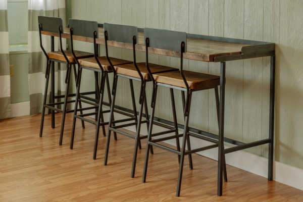 DAO Industrial Console Table - Bar – handcrafted solid wood furniture
