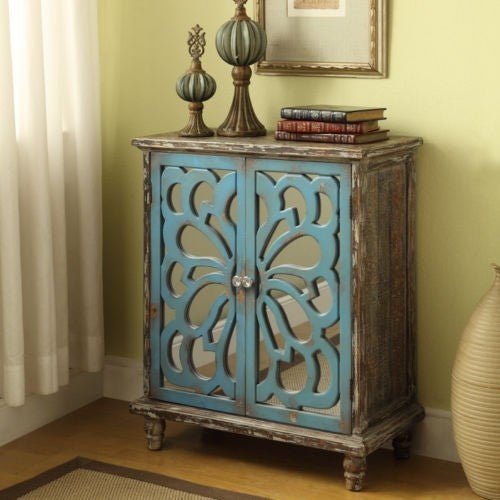 FRENCH ARCHED MIRROR DOOR DUAL TONE SIDEBOARD – handcrafted solid wood furniture