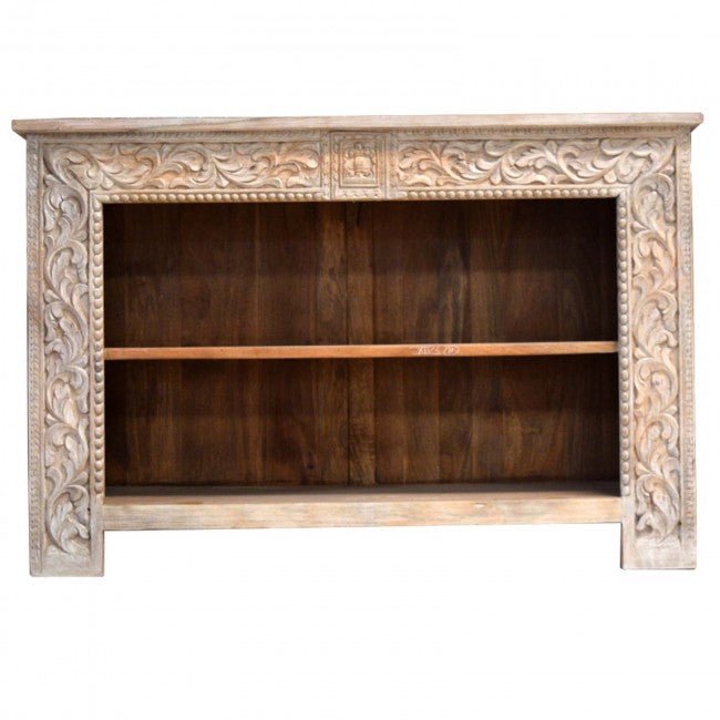 Hand Carved Hall Table – handcrafted solid wood furniture