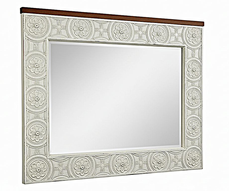 Hand - Carved Whitewash Panel Platform Bed & 5 - Piece Luxury Bedroom Set – handcrafted solid wood furniture