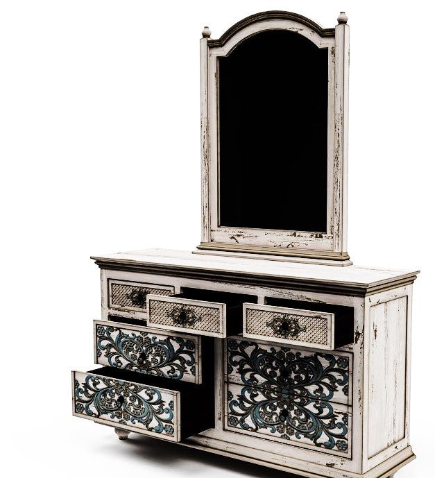 Huma Hand Carved Solid Wooden Bed / Bedroom Set by Furniture Home LLC – handcrafted solid wood furniture made in India