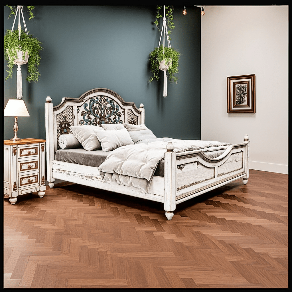 Huma Hand Carved Solid Wooden Bed / Bedroom Set by Furniture Home LLC – handcrafted solid wood furniture made in India