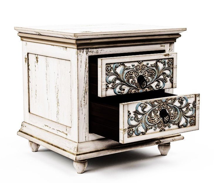 Huma Hand Carved Solid Wooden Bed / Bedroom Set – handcrafted solid wood furniture