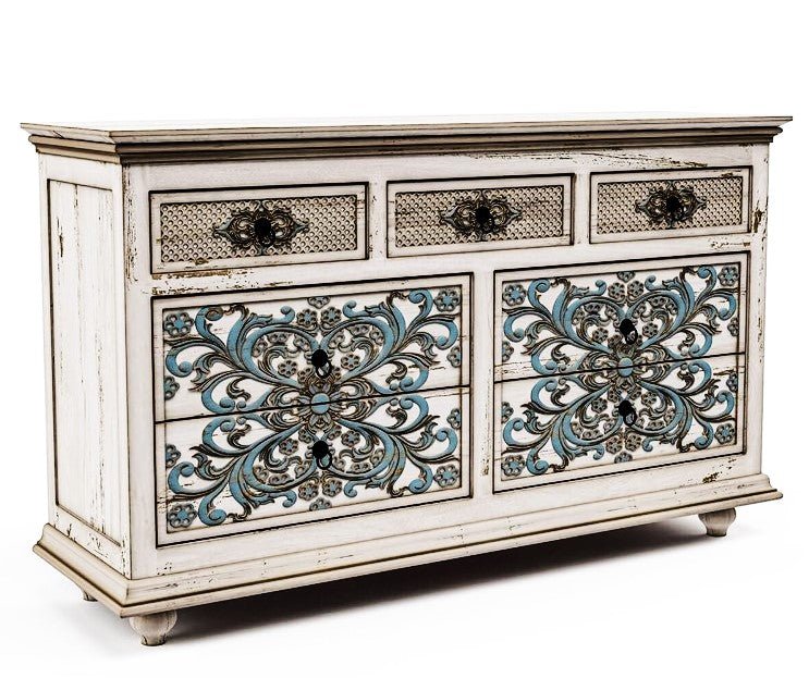 Huma Hand Carved Solid Wooden Bed / Bedroom Set by Furniture Home LLC – handcrafted solid wood furniture made in India