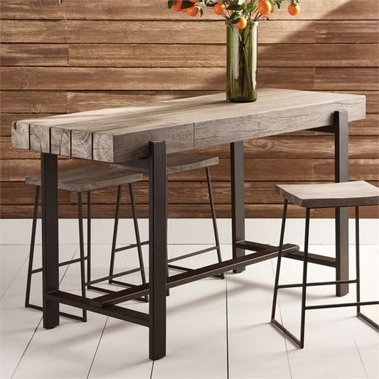 IBA Modern Industrial Dining Table – handcrafted solid wood furniture