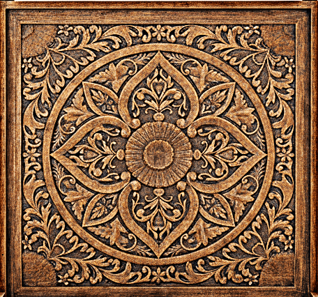 Ilano Weathered Hand - carved Solid Mango Wood Canopy Platform Bed – handcrafted solid wood furniture