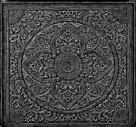 Ilano Weathered Hand - carved Solid Mango Wood Canopy Platform Bed – handcrafted solid wood furniture