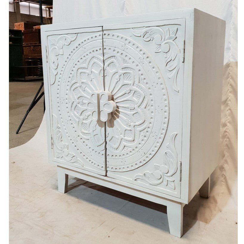 Indian Modern Style HandCarved Solid Wood Shabby Sideboard – handcrafted solid wood furniture