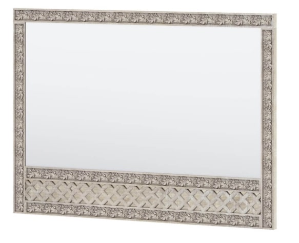 Juffair Hand Carved Wooden Mirror Frame – handcrafted solid wood furniture