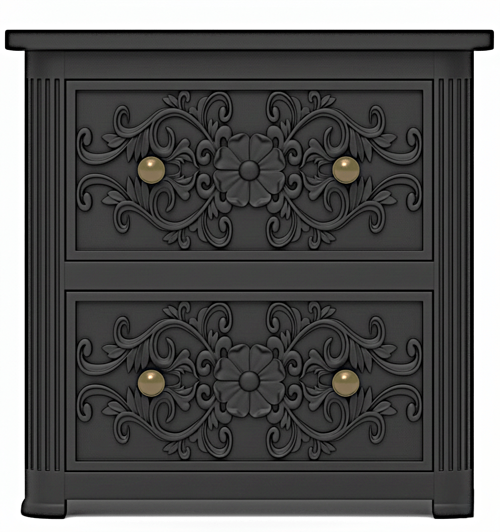 Kasbah Hand - Carved Solid Wooden Platform Bed / Bedroom Set – handcrafted solid wood furniture