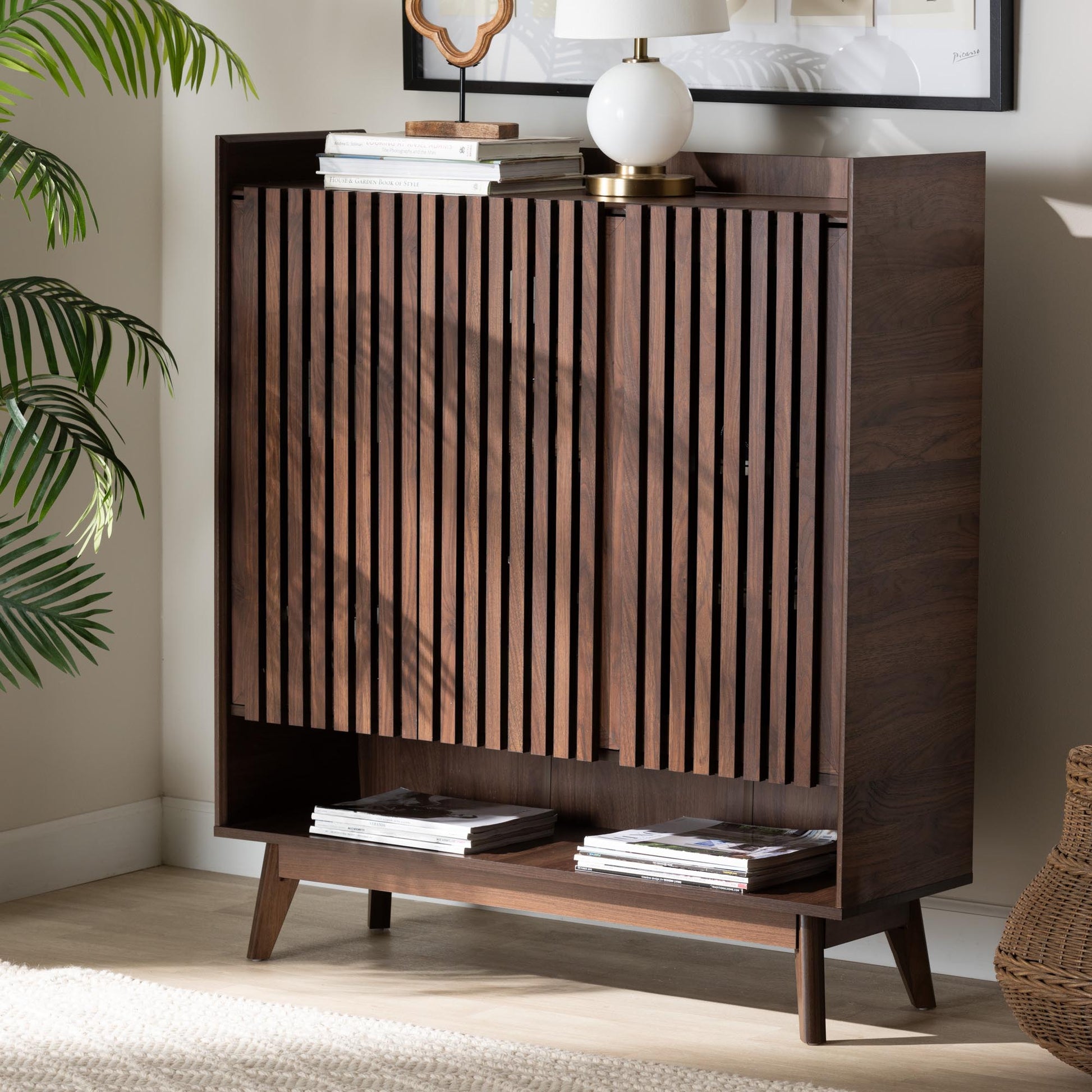 Lennon Mid - Century Modern Solid Wooden Entryway – handcrafted solid wood furniture
