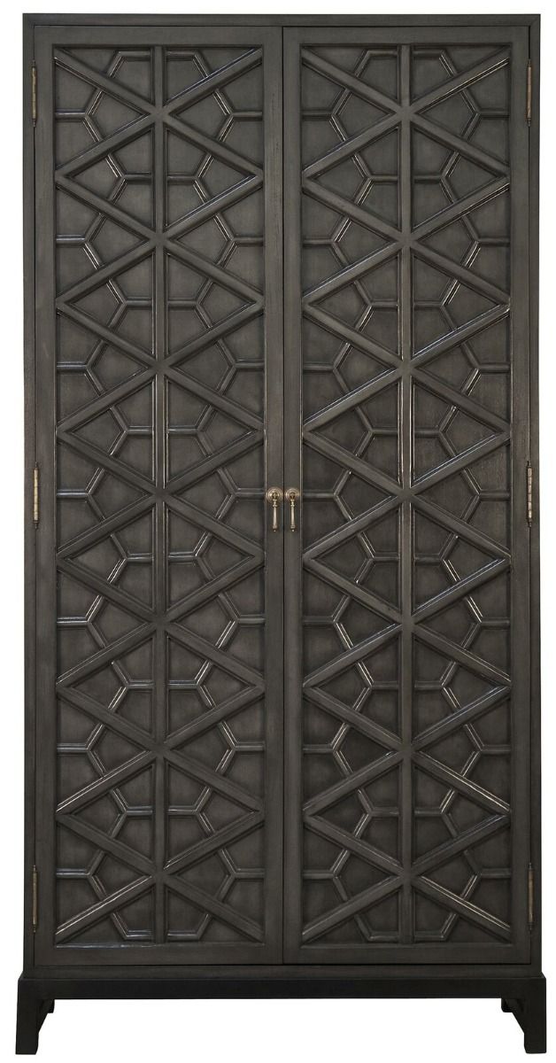 Luna Hand Solid Wooden Carved Armoire - Storage Cabinet – handcrafted solid wood furniture