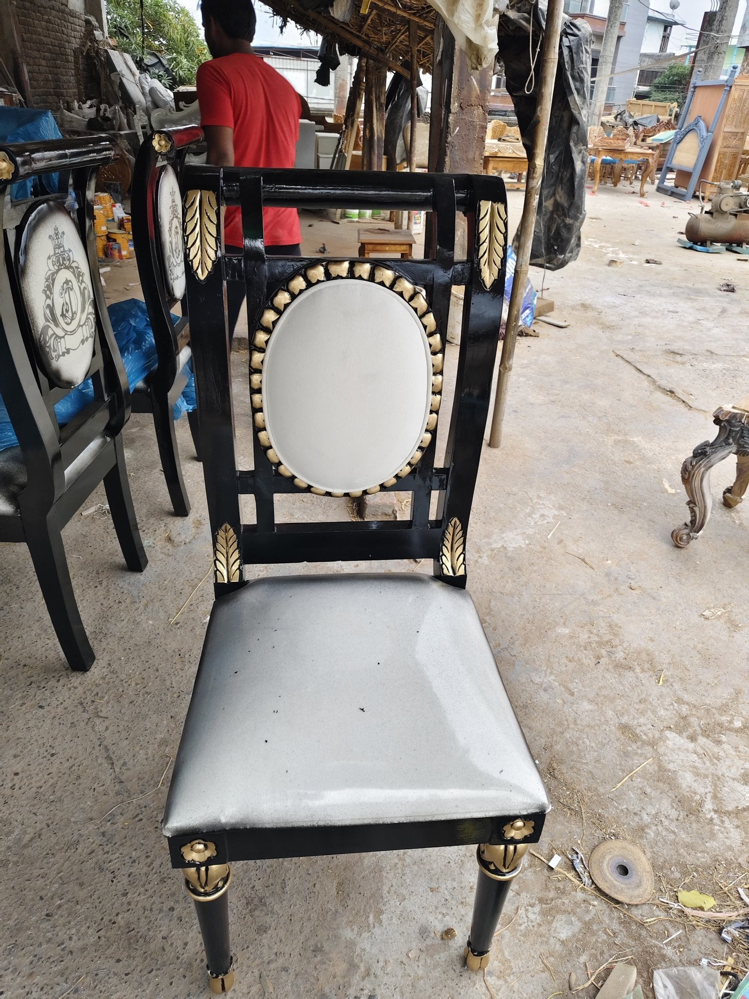 Mars Hand Carved Designer Luxury 8 Seater Dining Table Set – handcrafted solid wood furniture