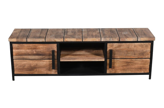 Nacia Mango Wood TV Console – handcrafted solid wood furniture