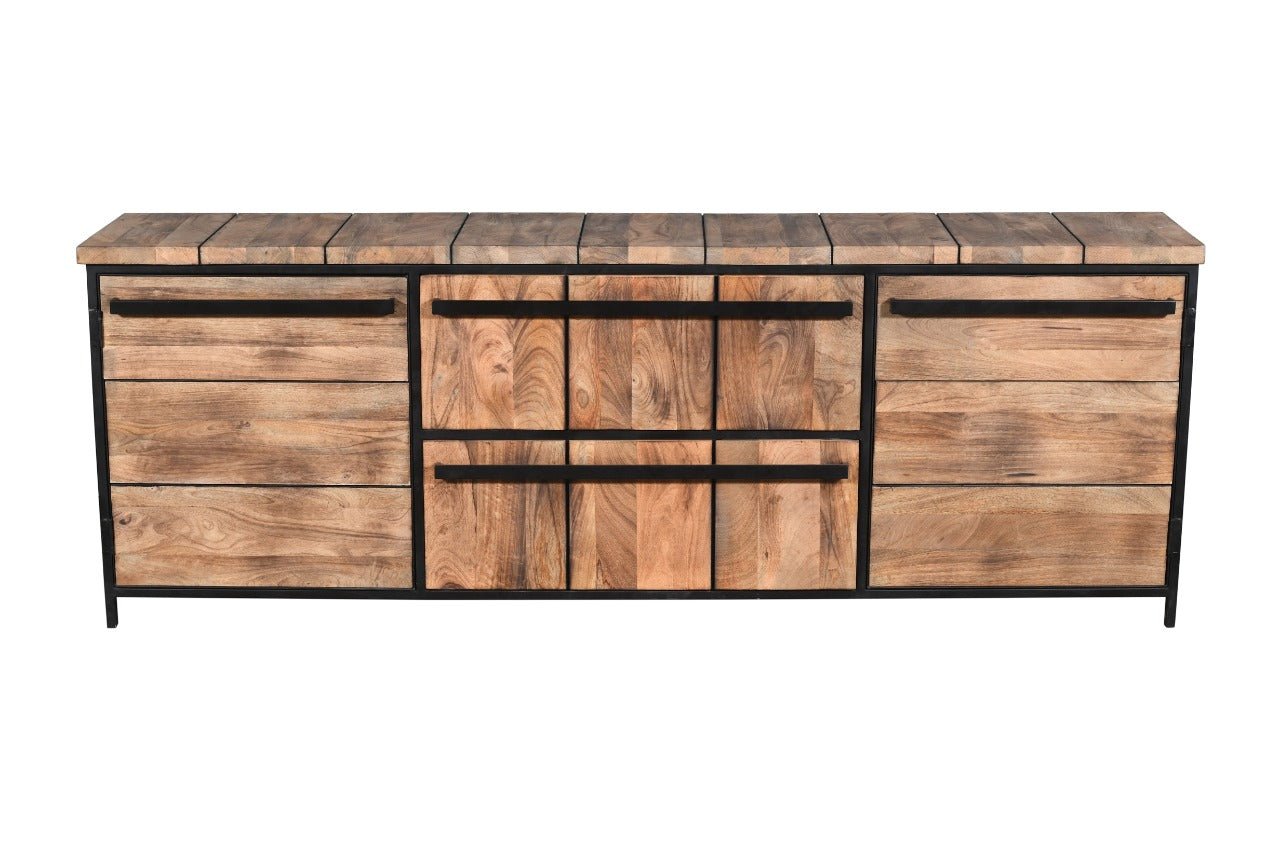 Nadia Mango Wood TV Console – handcrafted solid wood furniture