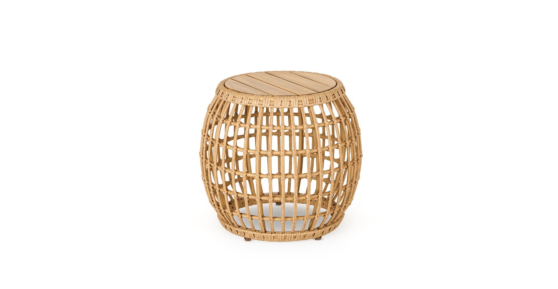 ODA Rattan Side table – handcrafted solid wood furniture