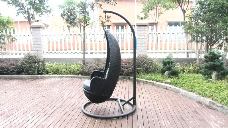 Evan Allen - Aluminum Framed Rattan Swing Chair