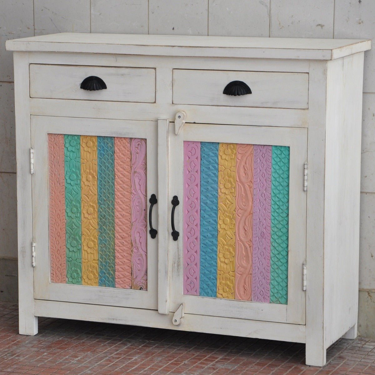 Rainbow Carved Wooden Sideboards & Cabinets – handcrafted solid wood furniture