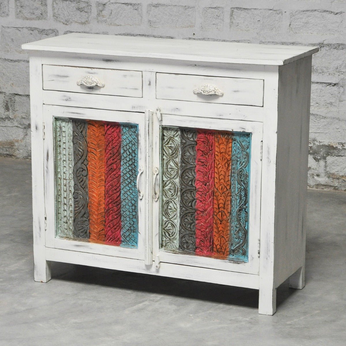 Rainbow Carved Wooden Sideboards & Cabinets by Furniture Home LLC – handcrafted solid wood furniture made in India
