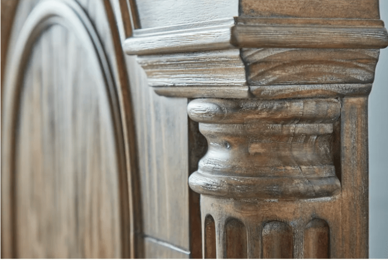 Romana Rustic Solid Wooden Platform Bed with Storage – handcrafted solid wood furniture