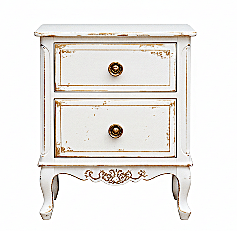 Royal Mirage Hand - Carved Solid Wood Golden Accent Platform Bedframe – handcrafted solid wood furniture