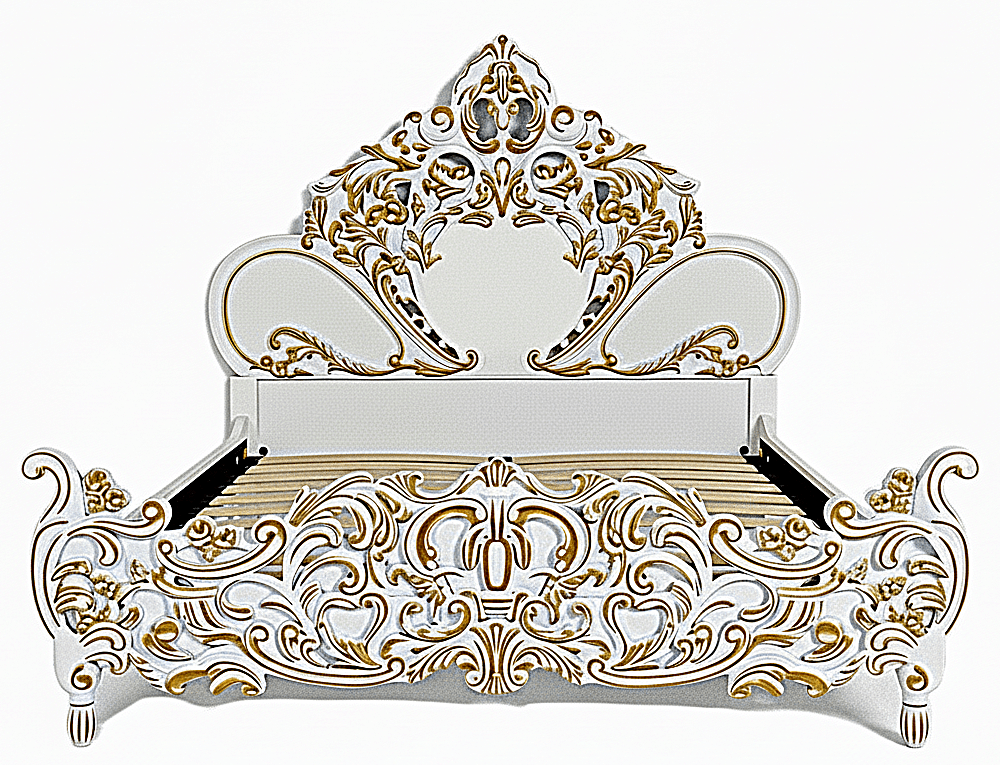 Royalty Solid Mango Wood Hand Carved Platform Bed – handcrafted solid wood furniture