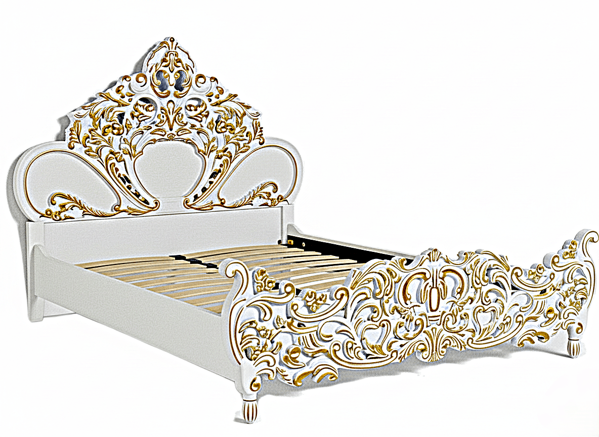 Royalty Solid Mango Wood Hand Carved Platform Bed – handcrafted solid wood furniture