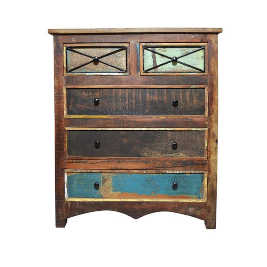 RUSTICA Reclaimed Wood Chest of Drawers – handcrafted solid wood furniture