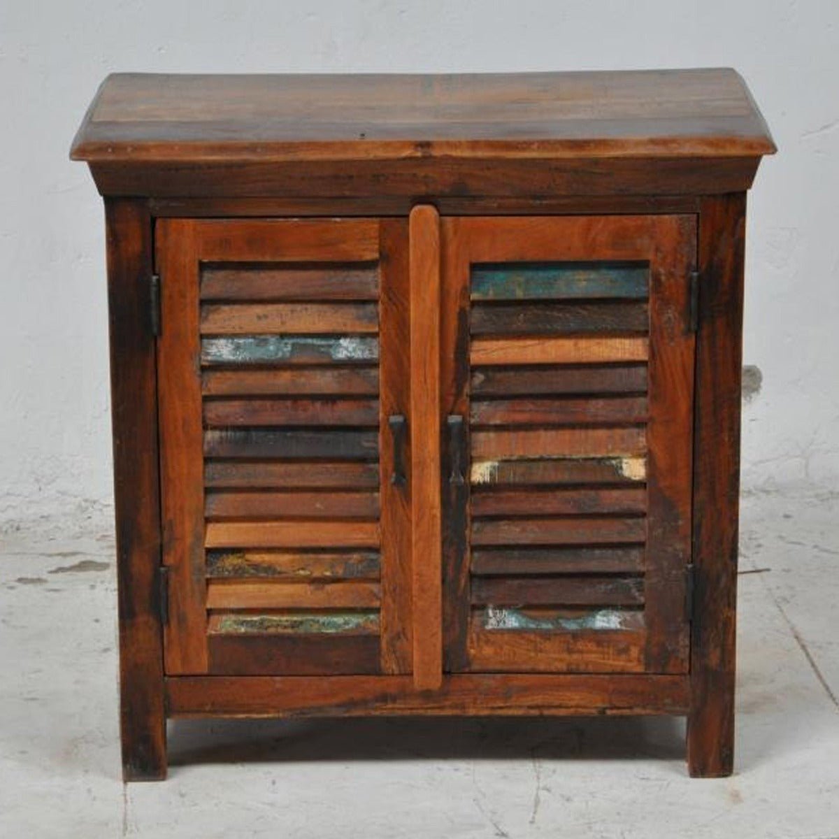 Wooden Sideboard, Kitchen Cabinet with Shutter Sliding Doors – handcrafted solid wood furniture