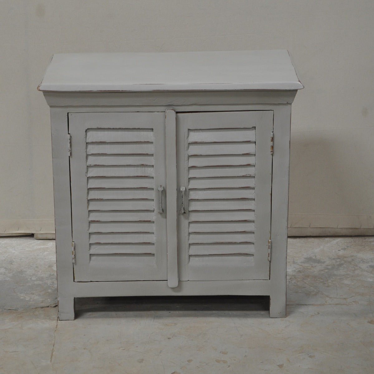 Wooden Sideboard, Kitchen Cabinet with Shutter Sliding Doors – handcrafted solid wood furniture
