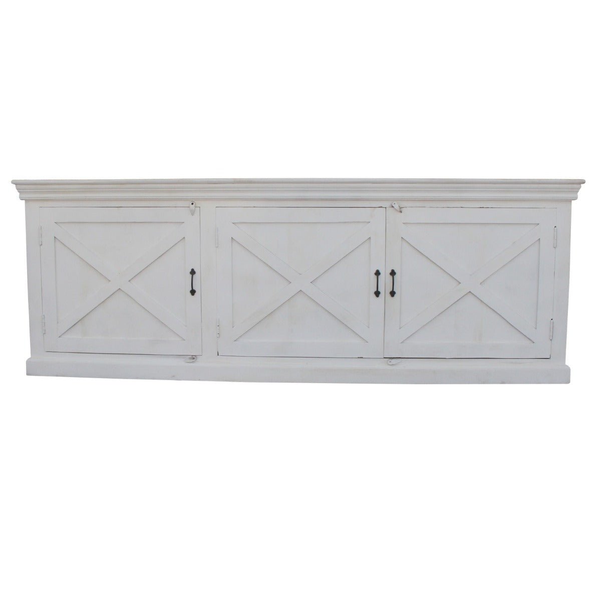 X DESIGN SOLID 3 WOODEN DOOR SIDEBOARD – handcrafted solid wood furniture