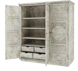 Juffair Hand Carved Solid Wood Armoire