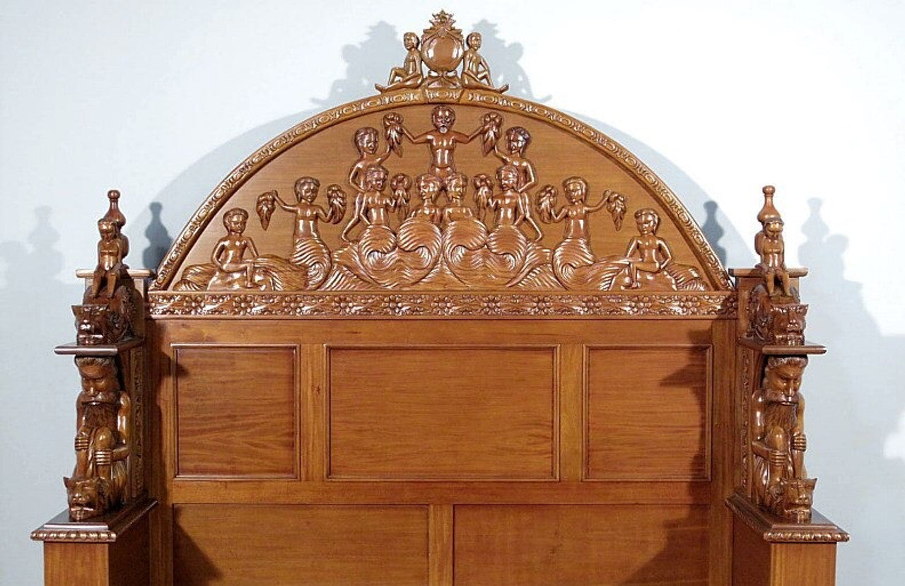 Daze Hand Carved Gothic Bed