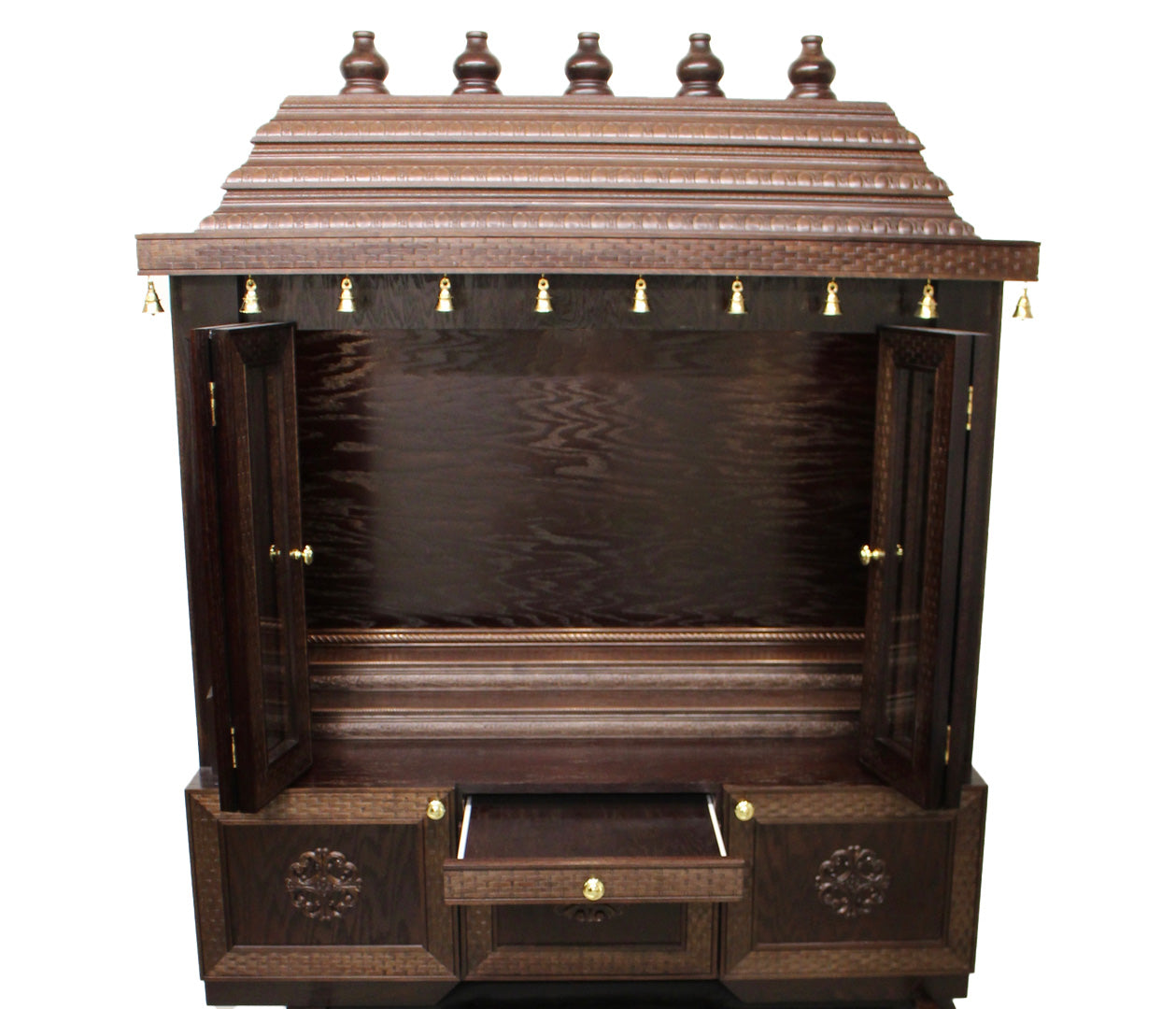 Archana Hand Carved Indian Solid Wood Indoor Temple / Mandir