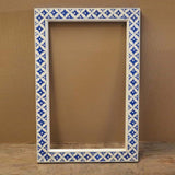 Hand Painted Bone Inlay Style Wall Mirror