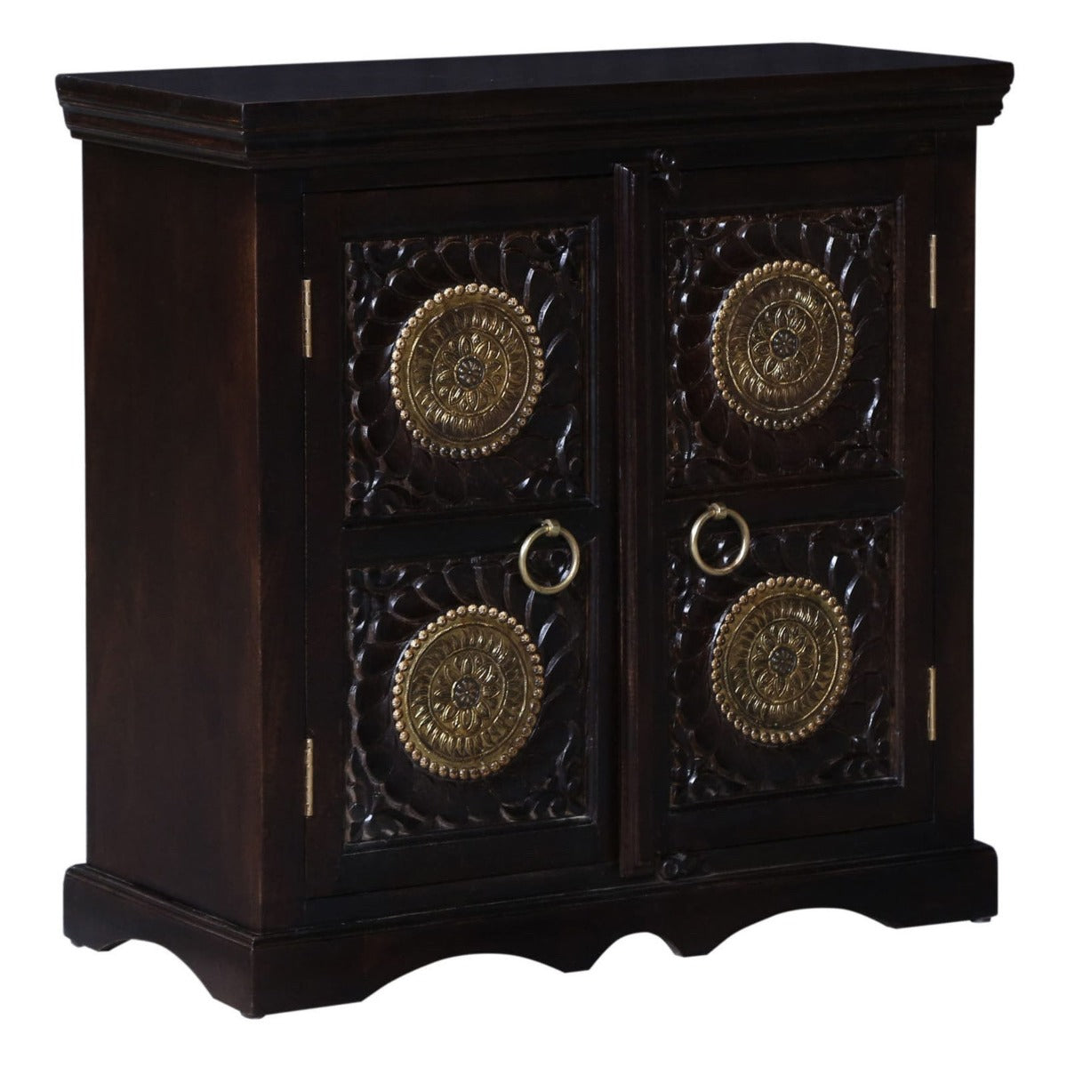 Small Antique Brass Decor Sideboard/Cabinet