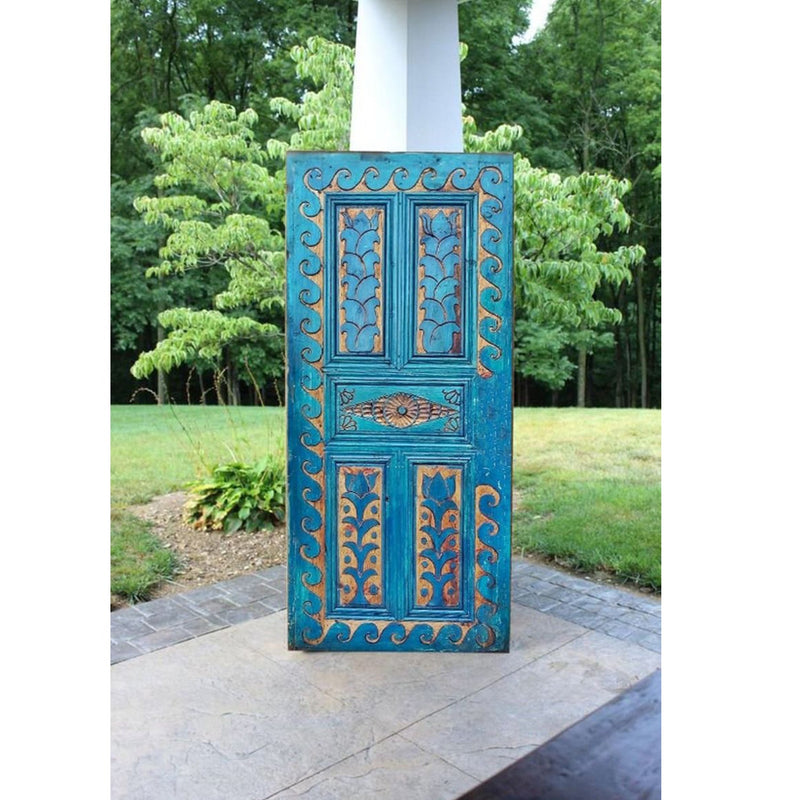 OCEAN Hand Carved Mango Wood Door