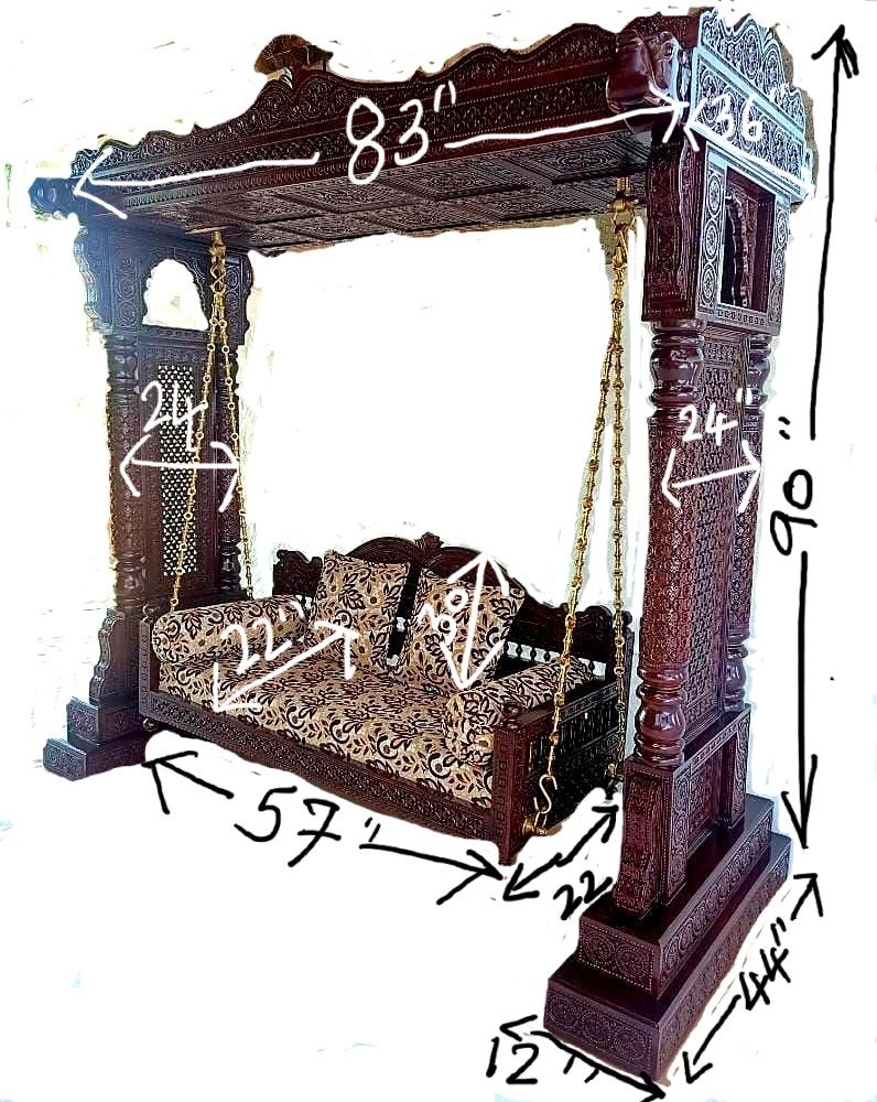 Duyan Hand Carved Indian Elephant Swing