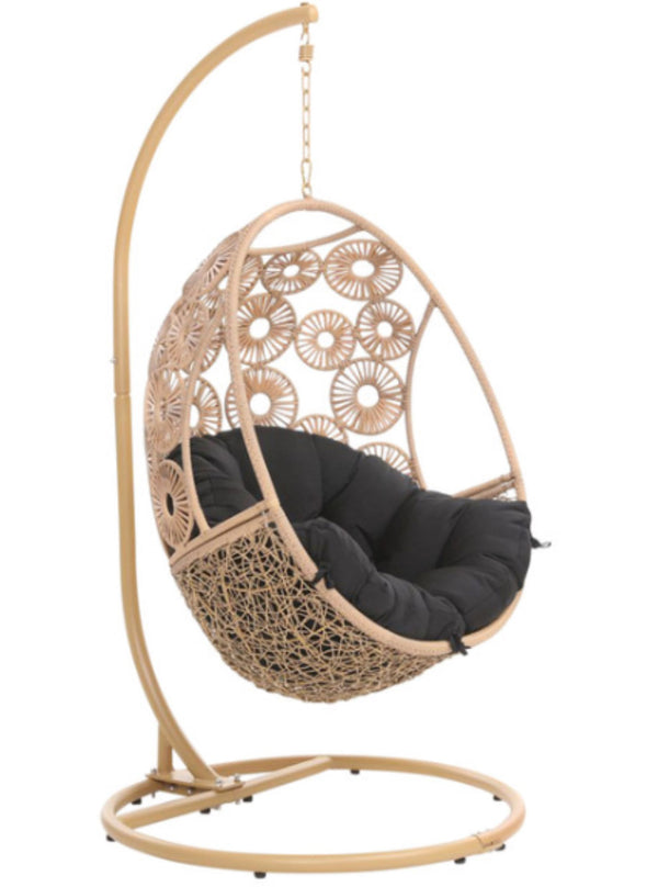 Mali Modern Outdoor Patio Bay Swing Chair