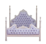 Zaraa Hand Carved Solid Wood Tufted Bed