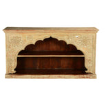 FORIST Solid Mango Wood Hand Carved Bookcase