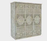 Juffair Hand Carved Solid Wood Armoire
