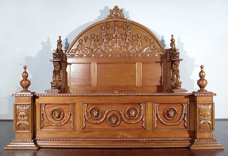 Daze Hand Carved Gothic Bed