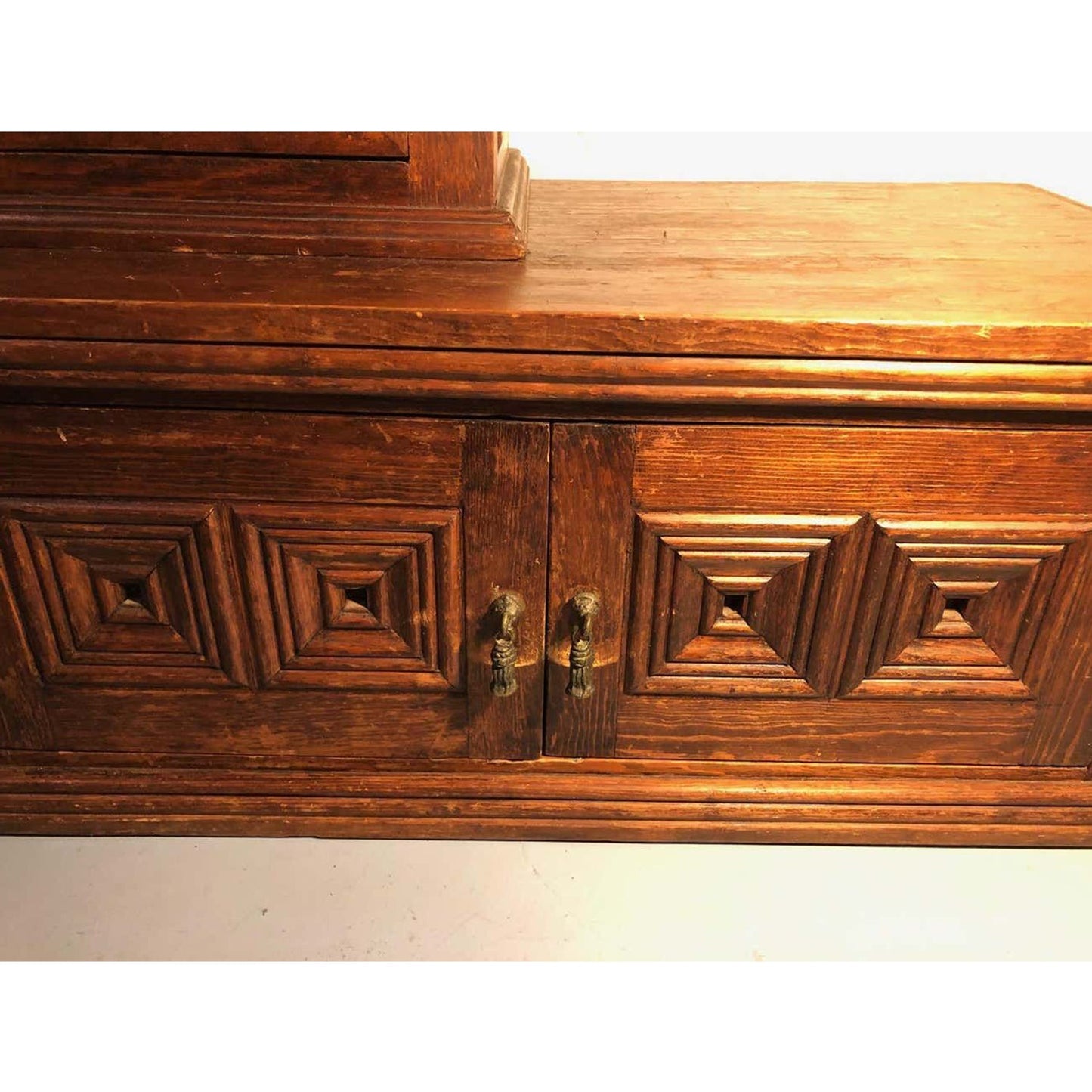 MORAL Magnificent Hand Carved Mango Wood Gothic Style Bookshelf Cabinet