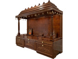Shraddha Hand Carved Indian Solid Wood Indoor Temple / Mandir