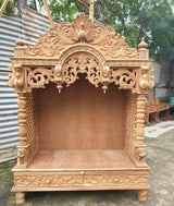 Maha Hand Carved Indian Wooden Temple / Mandir