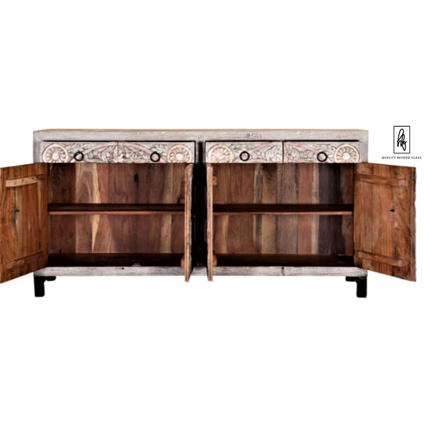 ORINGE Floral 4 Drawer Cabinet Large